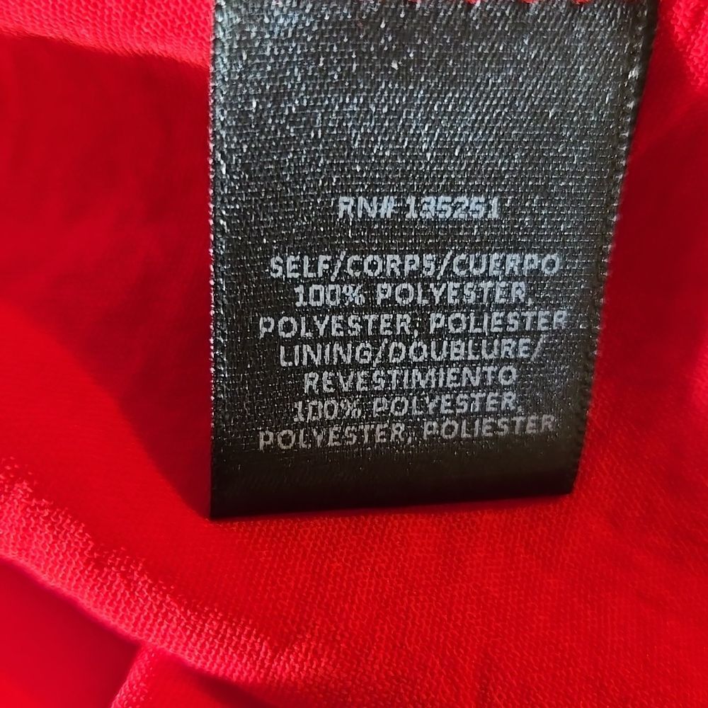 Fraiche by J-Red crinkled fabric long sleeved V neck A line dress Sz S. NWT. - Picture 11 of 12